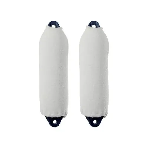 Picture of F2 single thickness long acrylic fender cover x2 - 21x63cm - white - Fendress