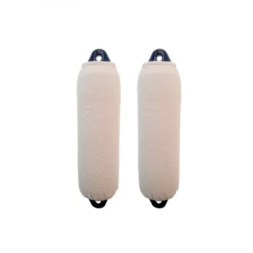 Picture of F2 single thickness long acrylic fender cover x2 - 21x63cm - linen - Fendress