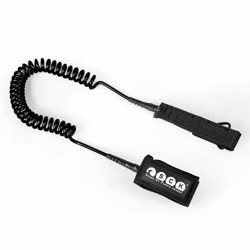 Picture of 10ft SUP leash coil - black - SCK