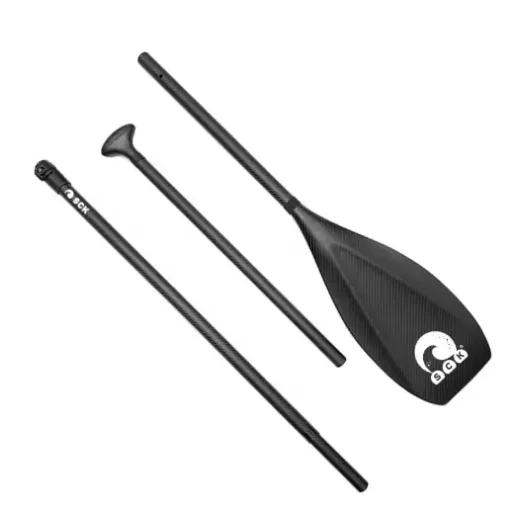 Picture of 180 - 230cm Adjustable full carbon SUP paddle 3 - piece - black - SCK