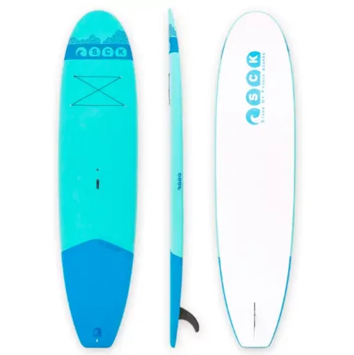 Picture of 11'6" Blueberry SUP soft - top EVA deck hard shell paddle board with coil leash included - SCK