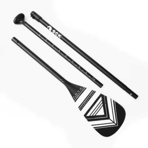 Picture of 160 - 210cm Adjustable aluminium SUP paddle 3 - piece - black - SCK