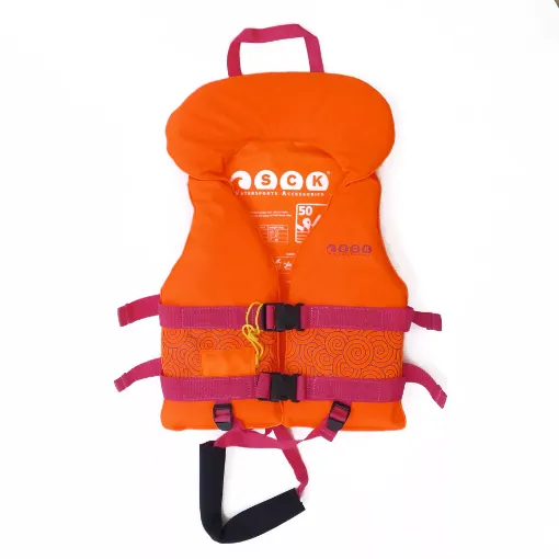 Picture of Kids life jacket with head support - orange - S - SCK