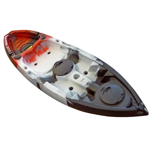 Picture of Mini conger 240 single seat polyethylene kayak - white/black/Red - SCK