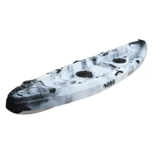 Picture of Nereus 2+1 two - seater polyethylene kayak - white/black - SCK