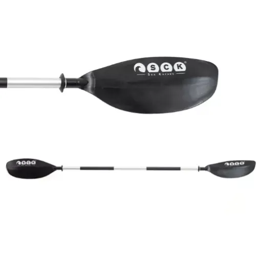 Picture of 219cm Kayak paddle one - piece Aluminium - black - SCK