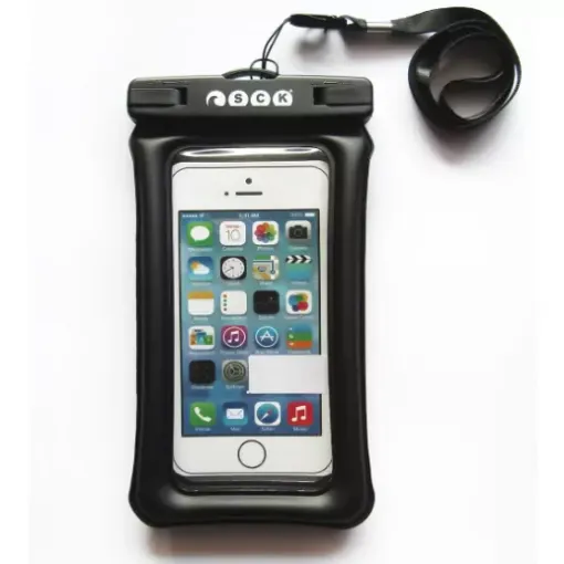 Picture of 8" Waterproof phone case with floating frame - black - SCK