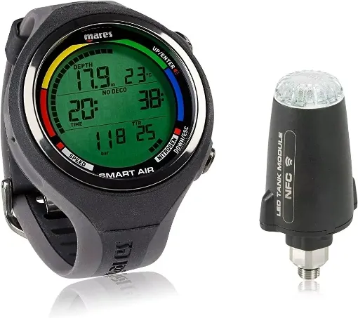 Picture of Smart watch computer and dive link interface with diver bag - Mares