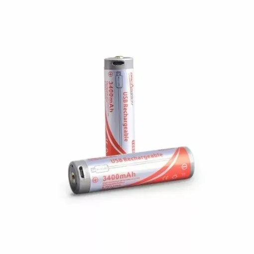 Picture of 18650 battery 3400 mah usb charging - Orcatorch