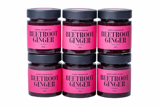 Picture of Nordic premium jam - beetroot ginger - box of 6 - Nokiakka