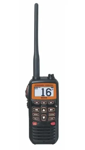 Picture of VHF portable waterproof HX210 floating 6W comes with charger and clip - Standard Horizon