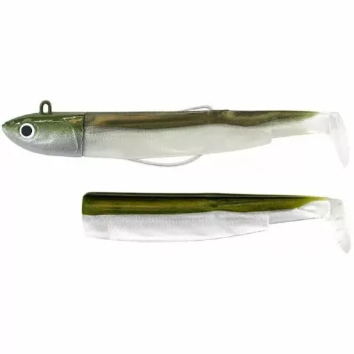 Picture of Kit armed soft deep lure black minnow 120andjighead 37g kaki - Fiiish