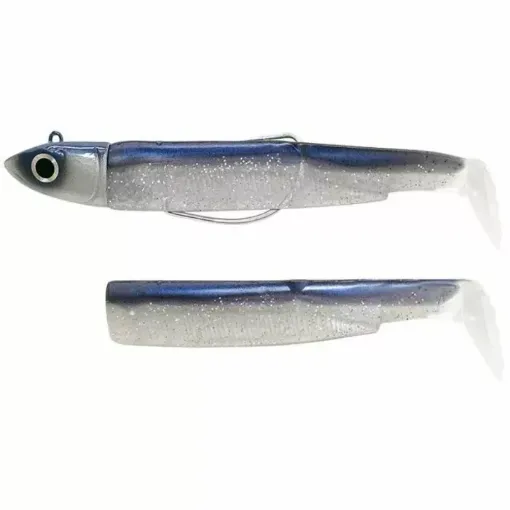 Picture of Black minnow 160 armed soft lure kit and jighead - Fiiish