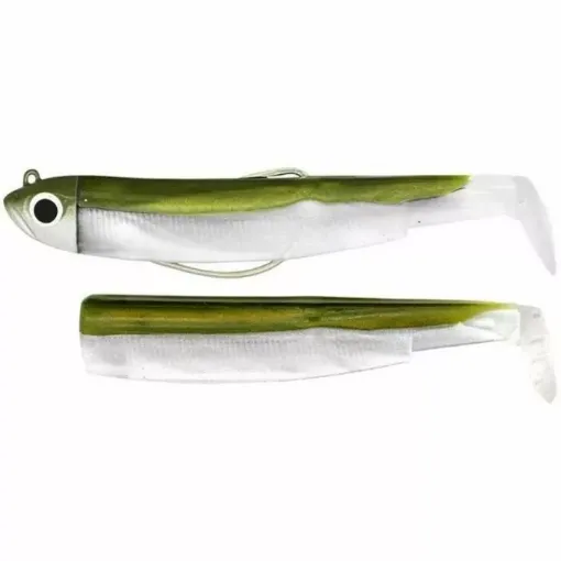 Picture of Black minnow 70 armed soft lure kit and shore jighead - Fiiish