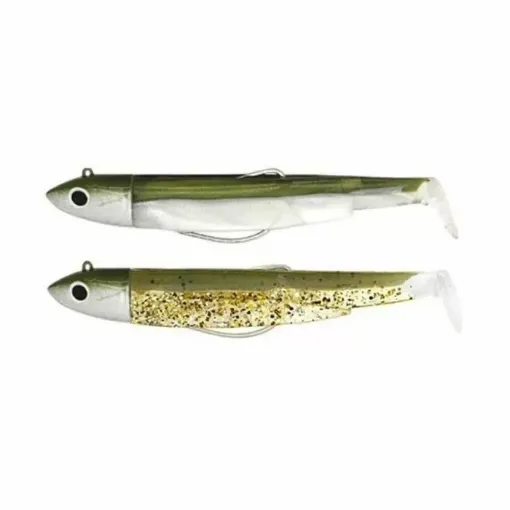 Picture of Armed soft lure kit black minnow 70 and jighead off shore - Fiiish