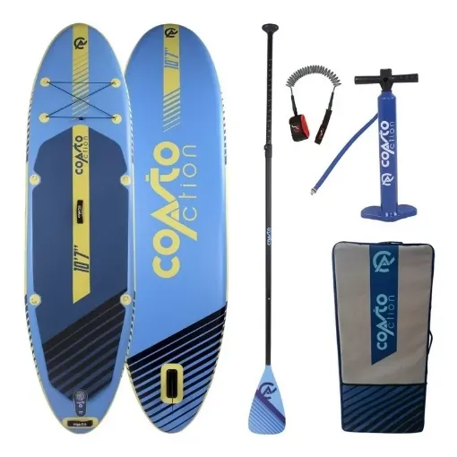 Picture of 10'7" Inflatable surf paddle board action SP2 - 2021 - Coasto