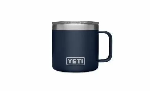 Picture of Rambler mug 14oz lid magslider - navy blue - Yeti