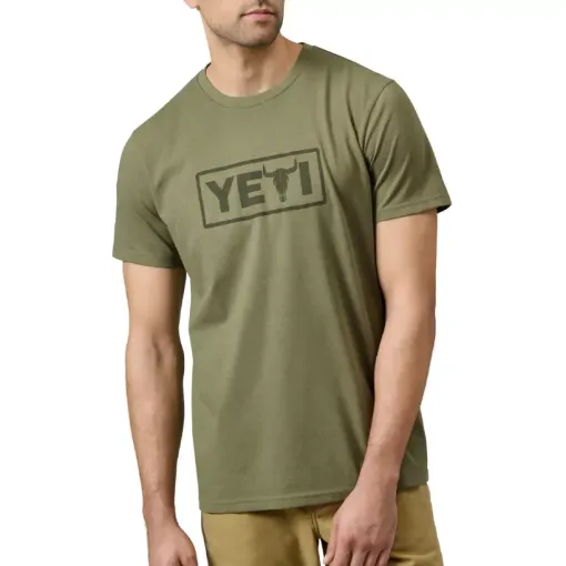 Picture of Logo short sleeve men's T - shirt - green - M - Yeti