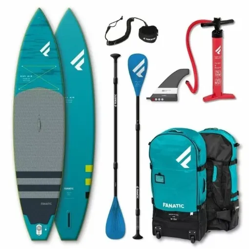 Picture of Paddle board ray air premium 12'6 and fiber paddle - Fanatic