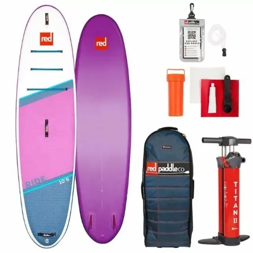 Picture of Paddle board 10'6 ride SE CN50 pack - Red Paddle