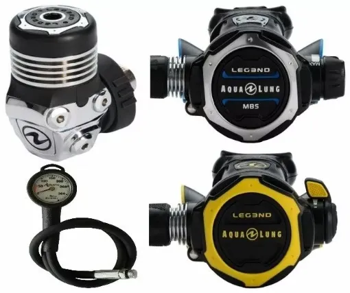 Picture of Regulator pack legend 3 acd DIN with octopus legend 3 and mano pack - Aqualung