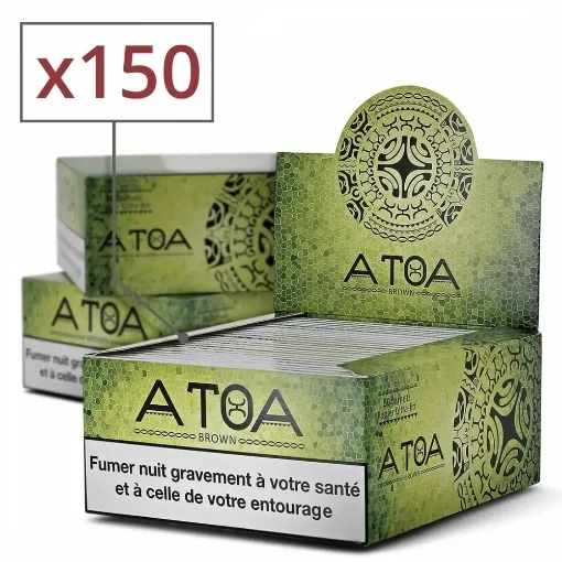 Picture of Slim brown rolling paper x 150 - Atoa