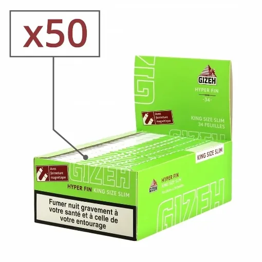 Picture of Rolling paper slim hyper fin x 50 - Gizeh