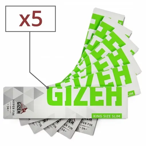 Picture of Rolling paper slim hyper fin x 5 - Gizeh