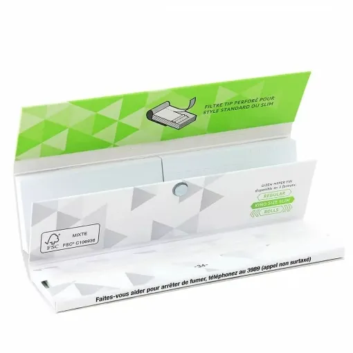 Picture of Rolling paper slim hyper fin and tips x 26 - Gizeh