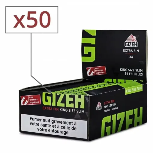 Picture of Rolling paper slim extra fine x 50 - Gizeh