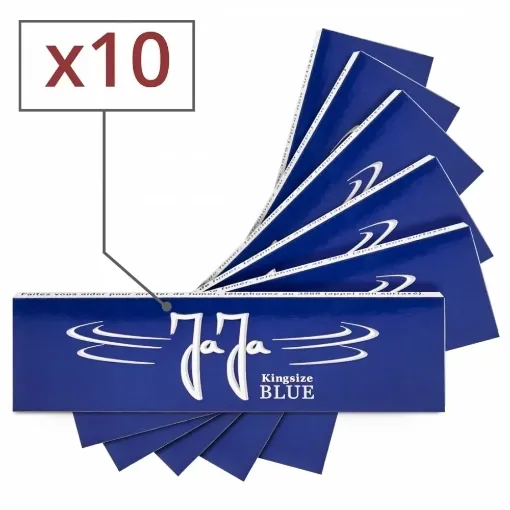 Picture of Blue slim rolling paper x 10 - Jaja