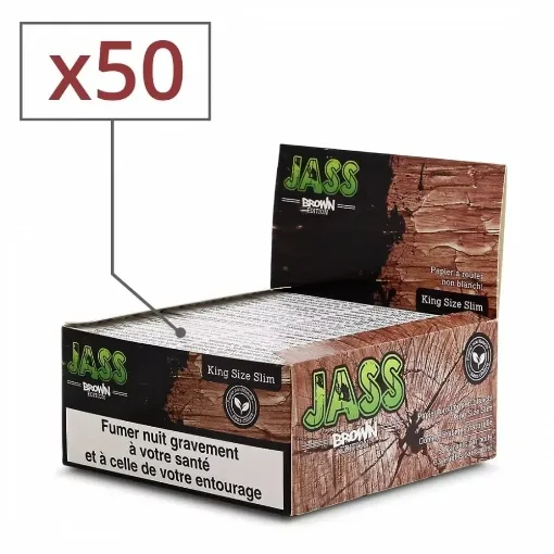 Picture of Rolling Paper Jass Slim Brown x50 - Jass