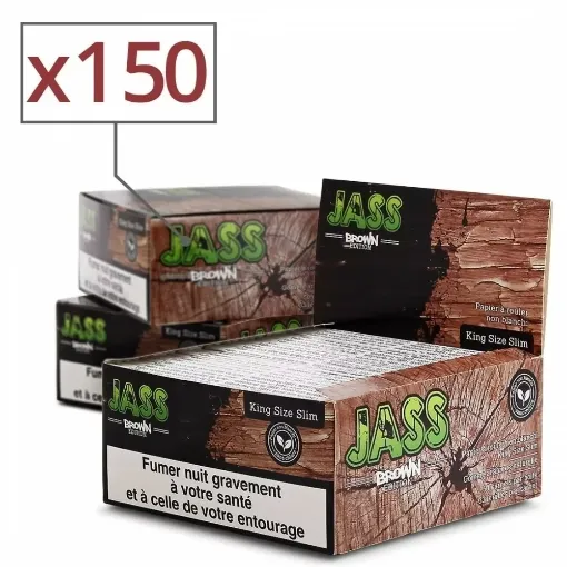 Picture of Rolling Paper Jass Slim Brown x50 Pack Of 3 - Jass