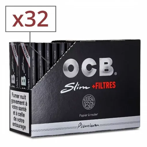 Picture of Rolling paper slim and tips x 32 - OCB