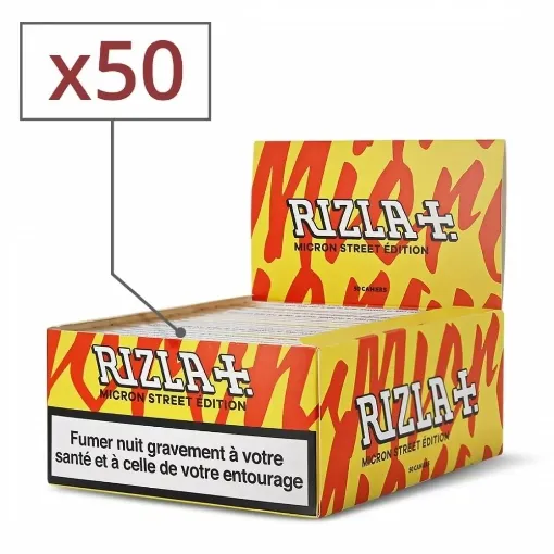 Picture of Micron slim street edition rolling paper x 50 - Rizla+