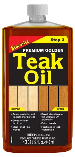 Picture of Premium golden teak oil - step 3 - 32oz - Star brite