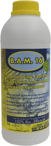 Picture of B.A.M 16 - Waterproof auto - drying concentrated shampoo for hull and deck - 500ml - Matt Chem