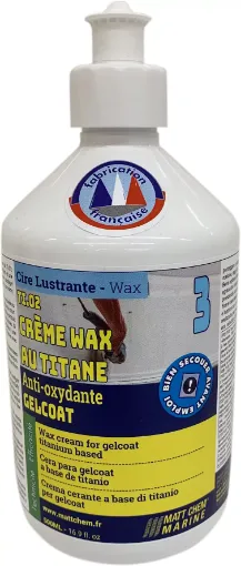 Picture of Ti.O2 - Wax cream titanium based for gelcoat - 500ml - Matt Chem