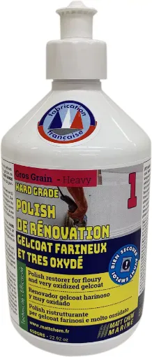 Picture of Hard Grade - Floury gelcoat restorer titanium based - 650g - Matt Chem