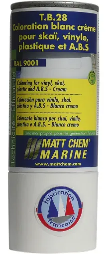 Picture of T.B.28 - Coloring for skai, vinyl and A.B.S. - cream RAL 9001 - 150ml - Matt Chem