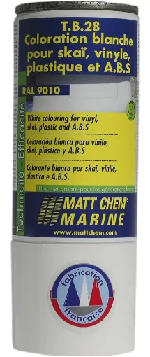 Picture of T.B.28 - Coloring for skai, vinyl and A.B.S. - white RAL 9010 - 150ml - Matt Chem