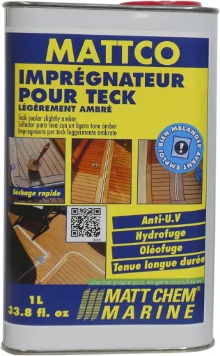 Picture of Mattco - Teak sealer - ambre - 1L - Matt Chem