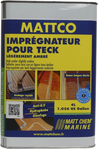 Picture of Mattco - Teak sealer - ambre - 4L - Matt Chem