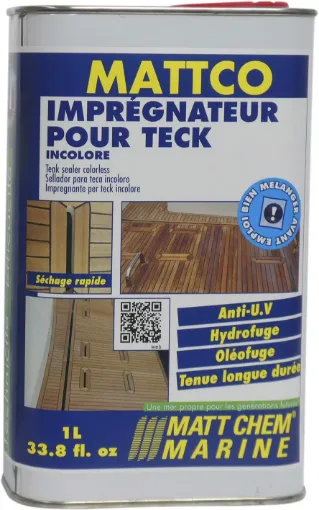 Picture of Mattco Incolore - Teak sealer - inclore - 1L - Matt Chem