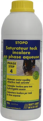 Picture of Stopo - Water - repelling colorless saturator for teak - 5L - Matt Chem