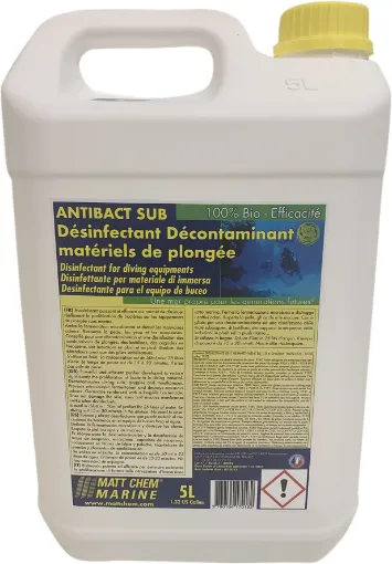 Picture of Antibact Sub - Treatment for diving equipment - 5L - Matt Chem