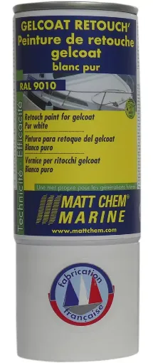 Picture of Gelcoat Retouch - Retouch paint for gelcoat - cream - RAL 9010 - 150ml - Matt Chem