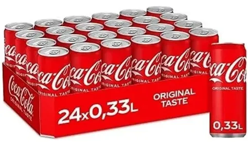 Picture of Coca - Cola original - slim can 330ml x 24 - Coca - Cola