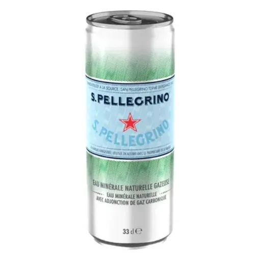 Picture of Natural sparkling water slim can - 330ml x 24 - San Pellegrino