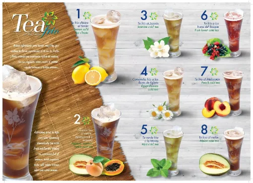 Picture of Cold tea pack of 8 flavors - 1 of each flavor - single dose - Antica Tradizione